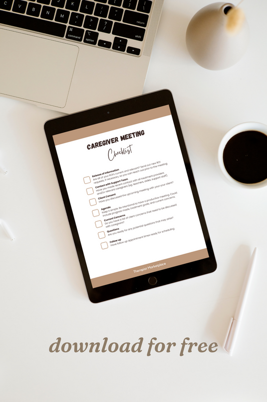 Checklist for Parent Meetings
