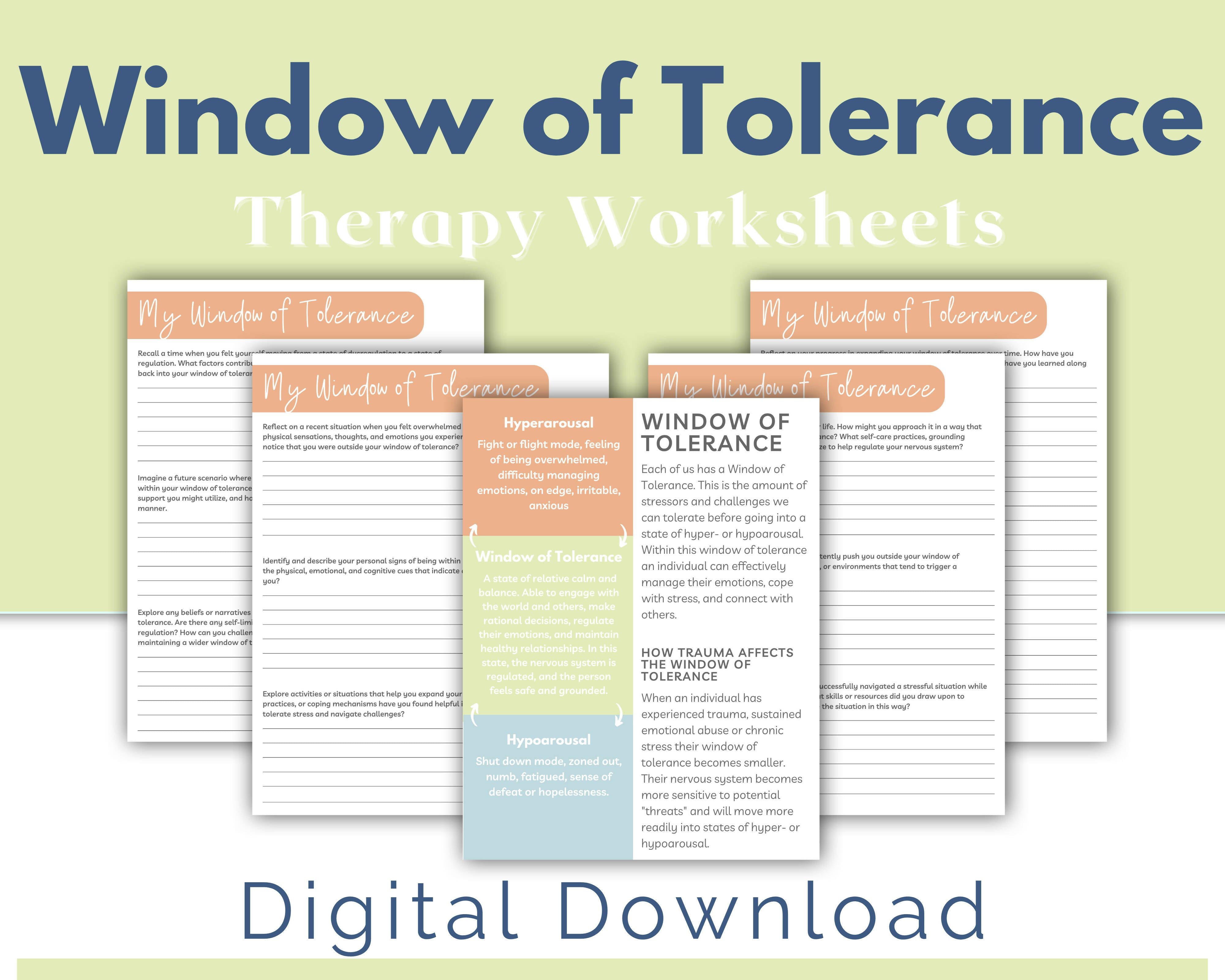 Emotion Regulation Worksheets Window Of Tolerance emotion-regulation-worksheets-window-of-tolerance