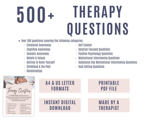 500+ Therapy Questions