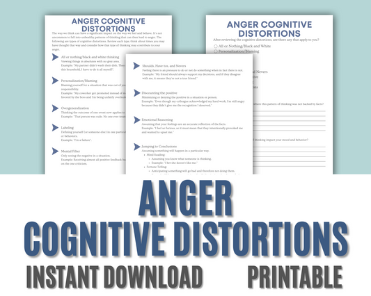 anger worksheets