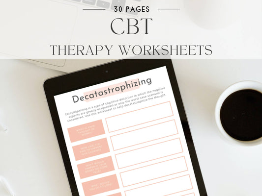 Cognitive Behavioral Therapy Worksheet Bundle