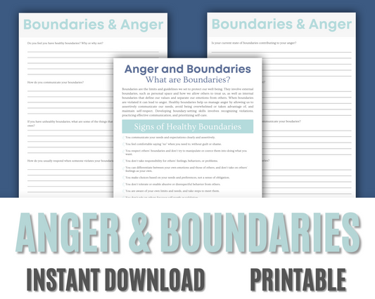 Anger & Boundaries