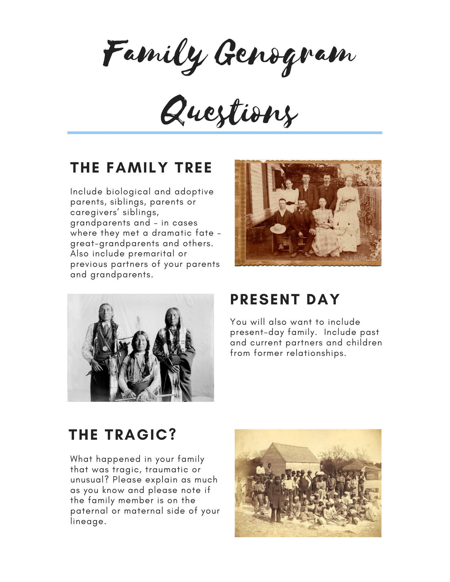 Scripto Trauma Genogram Family Genogram Questions & Trauma Awareness