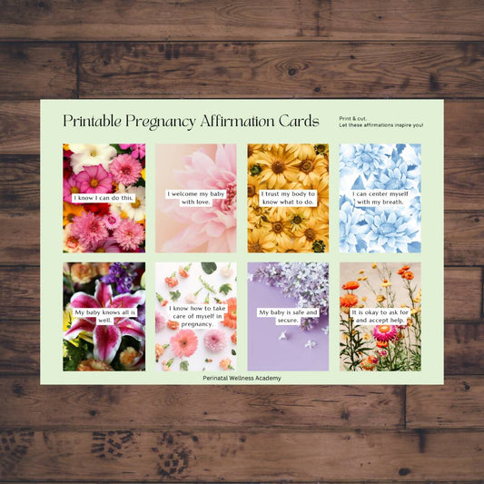 Pregnancy Affirmation Cards