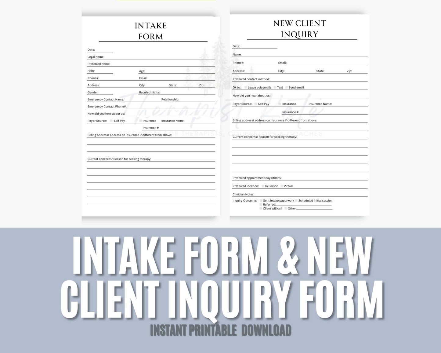 Idmt Intake Form Therapy Intake Forms