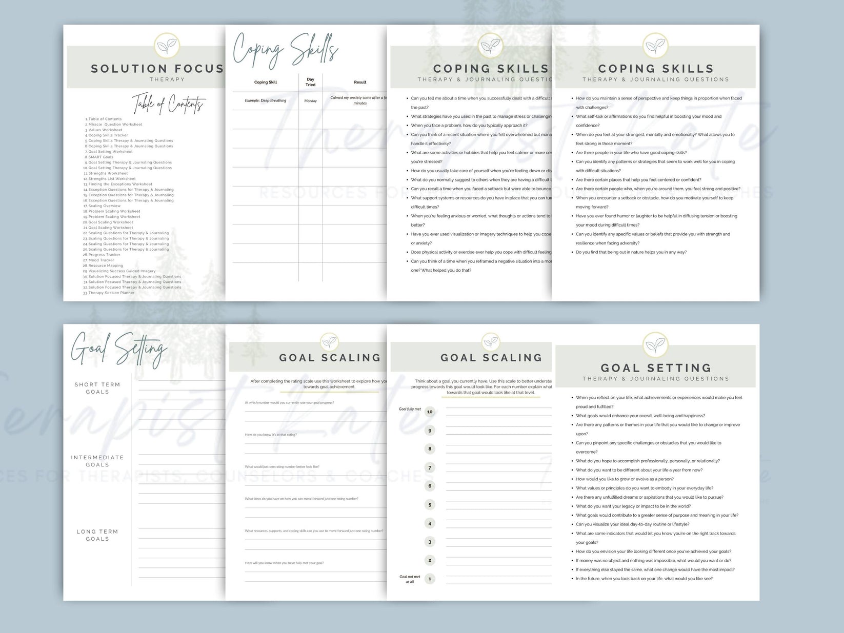 Solution Focused Therapy Bundle