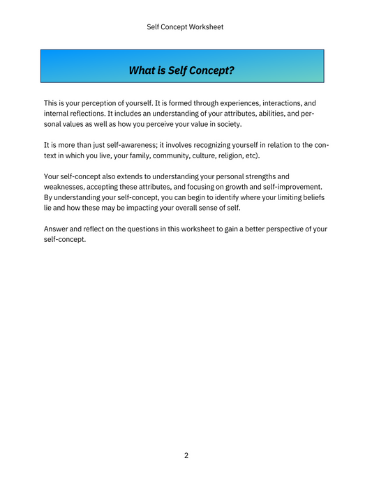 Self Concept