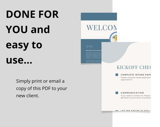 client welcome packet