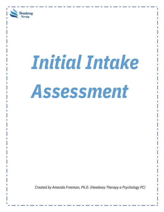 therapy intake assessment