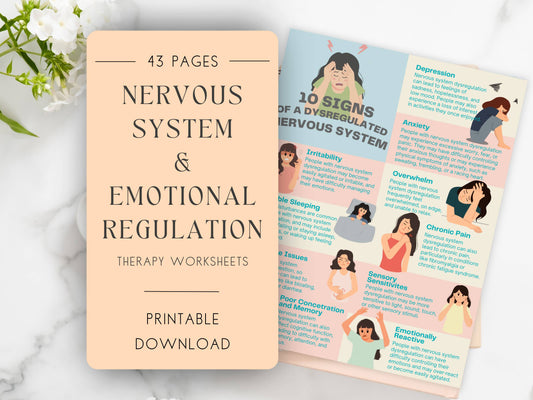 Nervous System Therapy Worksheet Bundle