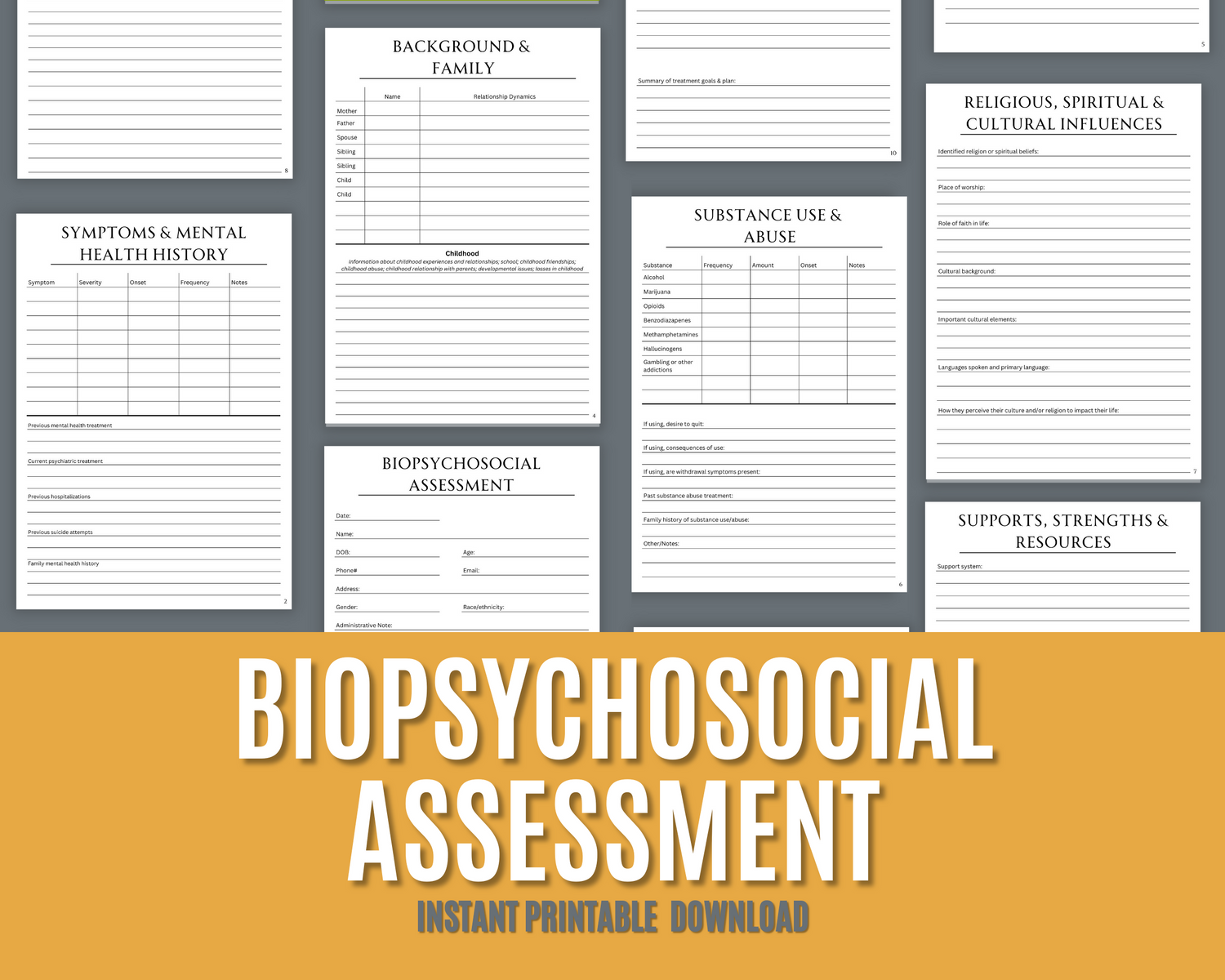 Assessments and Screening Tools