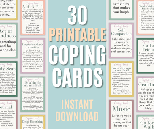 Printable Coping Cards