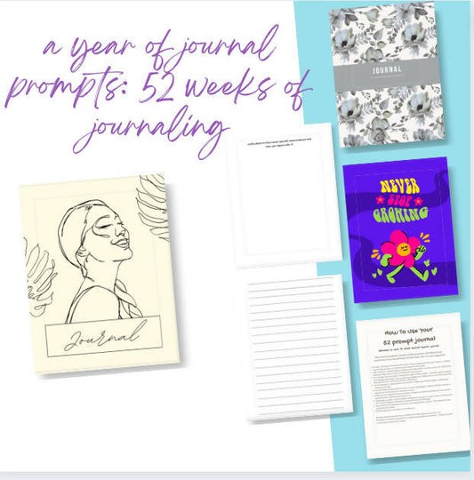 52 weeks of journaling prompts (PDF)