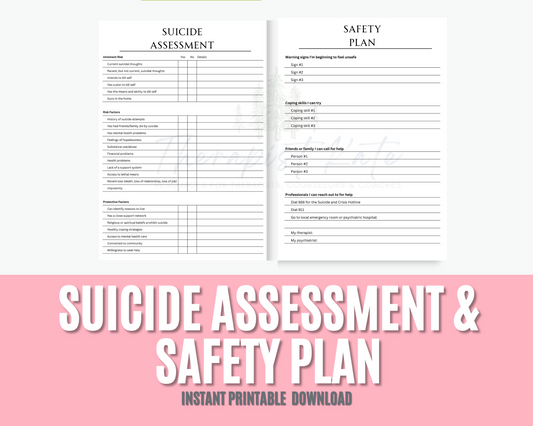 Suicide Assessment and Safety Plan