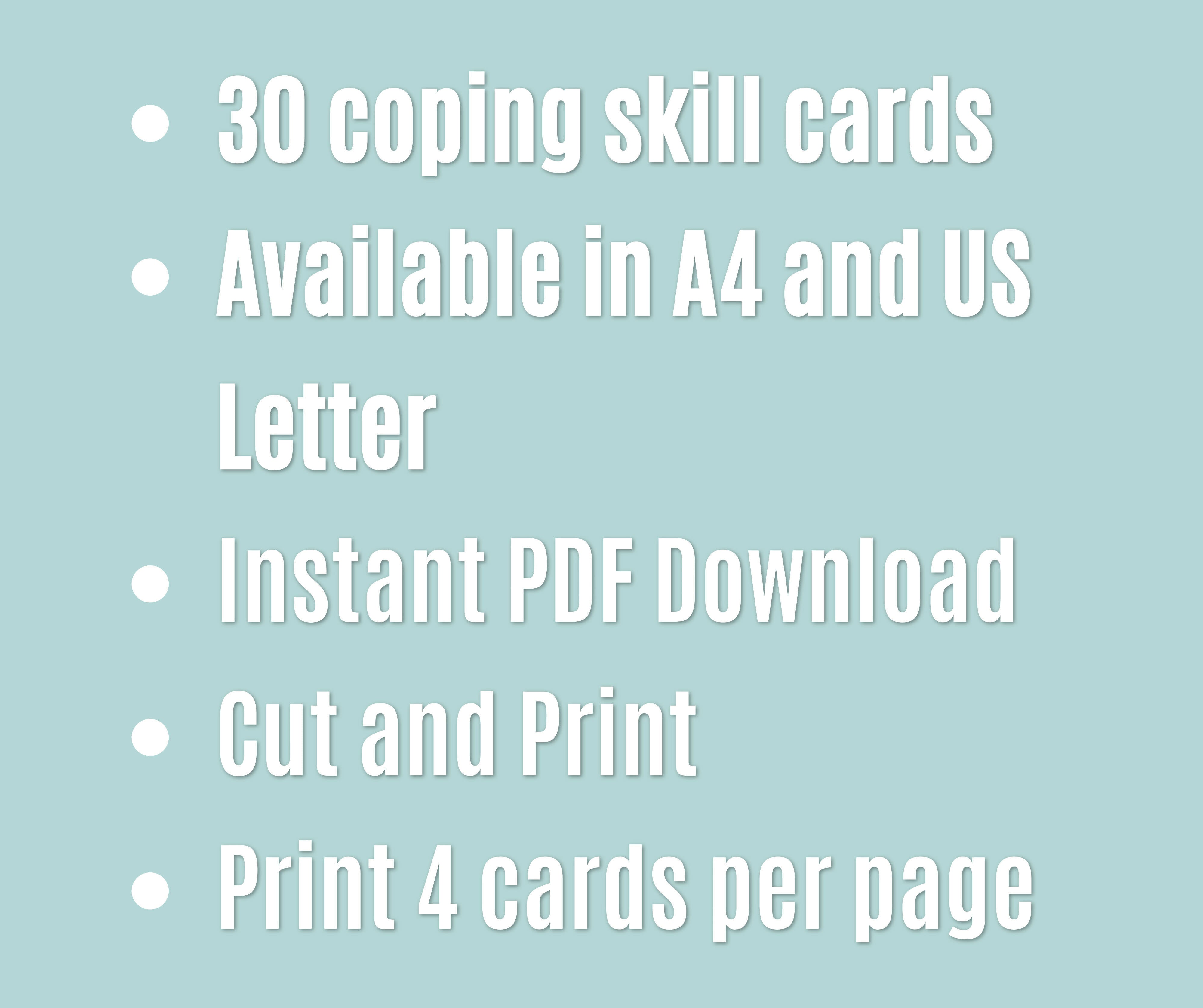 Coping Cards | Enhance Your Clients' Coping Skills
